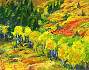 Meeker Hills. Click to view this abstract painting. Copyright 2003-2004. All rights reserved.