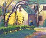 Spring Pruning.  Click to enlarge painting.